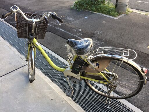 地域限定送料無料 パナソニック ビビ DX 新基準 子供乗せ 黄緑