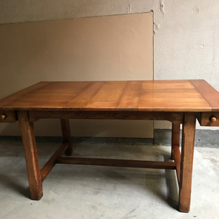 取引場所　南観音　A 2104-092 ダイニングテーブル パイン材　チェア4個　ベンチセット