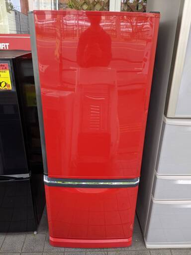 【国産】 三菱 赤 MR-DS30T-R 300L冷蔵庫 冷蔵庫