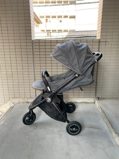 超美品！アップリカ イージーバギー 3輪 ベビーカー【新品レインカバー 