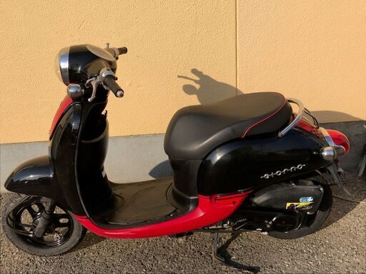 ホンダ　ジョルノAF70 黒赤 実動ジョルノ－2 AF70 黒赤コンビカラー Fフェンダー新品 バッテリー