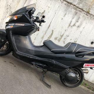 売れました！動画有り！低走行 イカすステッカー スカイウェイブ 250