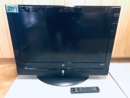 209番 ✨ハイビジョン液晶テレビ✨JLW-3211B‼️