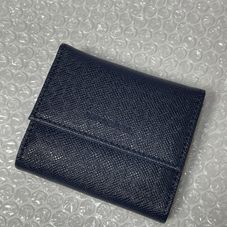【ネット決済・配送可】☆新品未使用☆三つ折財布(紺色)