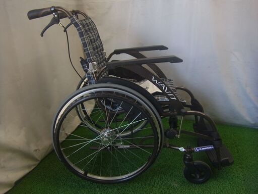 KAWAMURA カワムラサイクル 車椅子 WAVIT ソフトタイヤ軽量 自走 介助兼用 WA22-40S