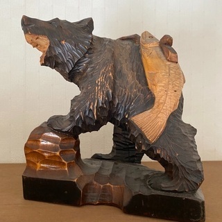 木彫り　熊