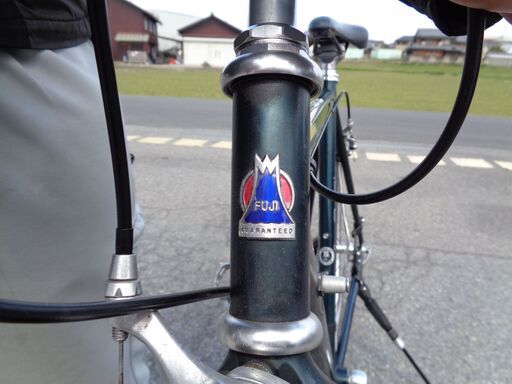 FUJI BALLAD 8速レバー式 700x28C クロスバイク 緑 (59)