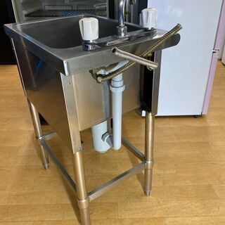 M9341 厨房用 1槽シンク ステンレス製 蛇口付き 送料A 札幌 プラクラ南9