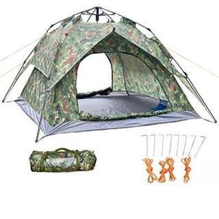 テント 3-4人用 ワンタッチ キャンプテント サンシェードテント

