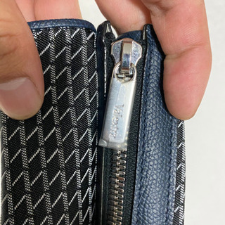 valextra K-VAL エンベロープ クラッチ　ネイビー