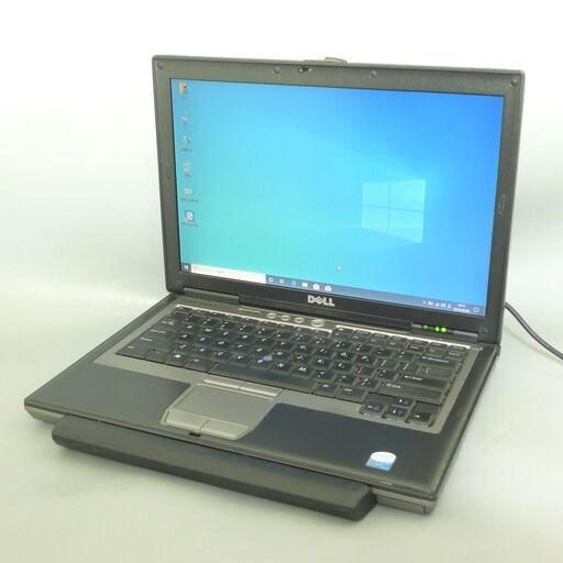 送料無料 1台限定 ノートパソコン 中古動作良品 14.1型 DELL D620 Core2Duo 4GB 80GB 無線 DVDRW Win10 LibreOffice 英語版KB 初心者向け