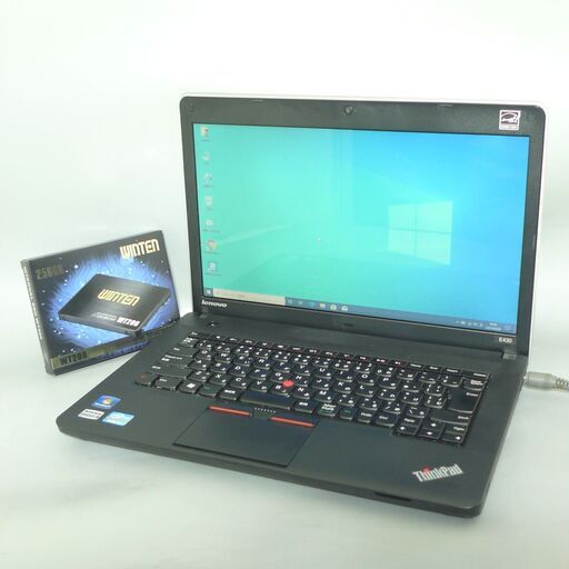 送料無料 新品SSD256GB 1台限定 ノートパソコン 中古良品 14型 Lenovo E430 第3世代Core i5 4GB DVDRW 無線 カメラ Windows10 LibreOffice