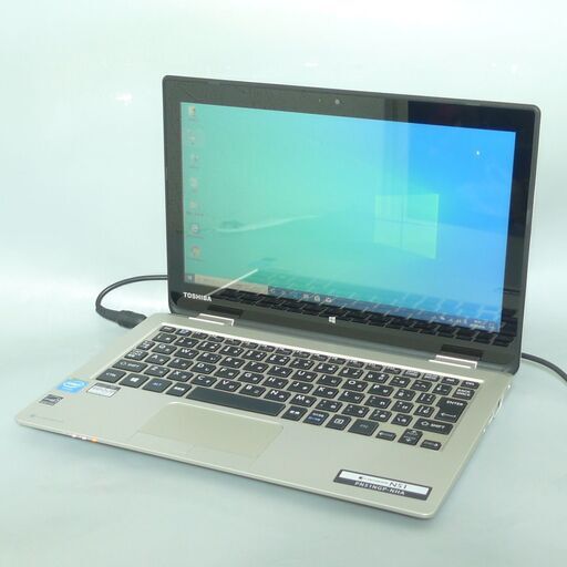 送料無料 軽量モバイル ゴールド ノートパソコン 中古良品 11.6型 Toshiba N51/NG Celeron 4GB 500GB 無線 カメラ Bluetooth Win10 Office