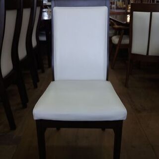 【愛品倶楽部柏店】　メーカー不明　ダイニング９点セット　ホワイト天板木目センターライン　【店舗同時販売中】