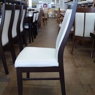 【愛品倶楽部柏店】　メーカー不明　ダイニング９点セット　ホワイト天板木目センターライン　【店舗同時販売中】