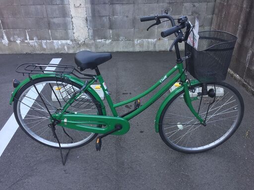 《レンタサイクル店使用　自転車整備士整備済み！》中古車　26インチ　シティサイクル　グリーン
