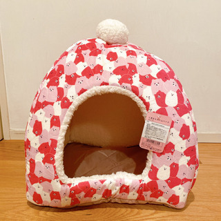 【新品未使用】ペットベッド ハウス 犬猫用ドームベッド 