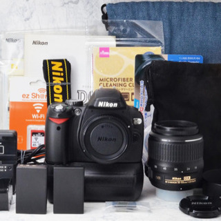 美品●初心者向け●Wi-Fi転送●バッテリーパック付き●ニコン D60 1ヶ月動作補償あり！ 美品○初心者向け○Wi-Fi転送○バッテリーパック付き○ニコン D60