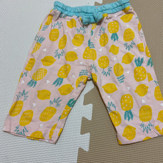 【ネット決済】パイナップル柄女の子ズボン(90)