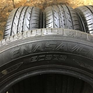 DUNLOP ENASAVE EC203 205/65R16 16インチ 夏タイヤ 4本 2016年製 バリ溝 ミニクロスオーバー カムリ等　(MTB76) クレジットカード QR決済可能