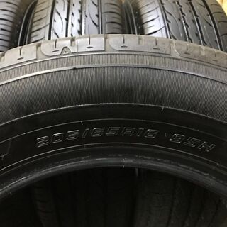 DUNLOP ENASAVE EC203 205/65R16 16インチ 夏タイヤ 4本 2016年製 バリ溝 ミニクロスオーバー カムリ等　(MTB76) クレジットカード QR決済可能