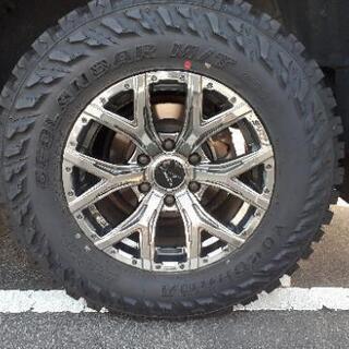 【売り尽くし！激安！】プラド、ハイラックス用 17インチ　クロームメッキホイール×４本