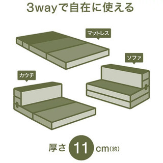 ⭐️未使用⭐️ ソファになるマットレス ダブル レヴィン2 D ニトリ
