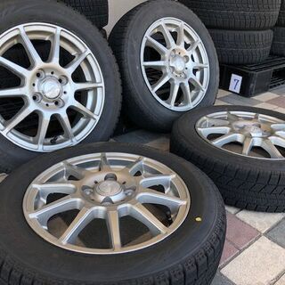 【バリ山】155/65R14 ブリヂストン ブリザック VRX 2020年製 スタッドレス ﾎｲｰﾙセット N-Box タント デイズ EKワゴン スペーシア バリ山】155/65R14 ブリヂストン ブリザック VRX 2020年製
