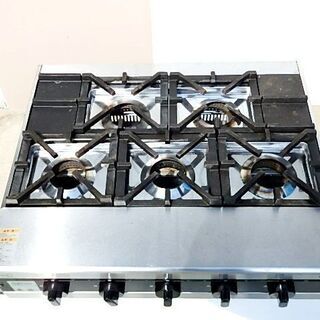 山口)下松市より 【動作確認済】タニコー　卓上ガスコンロ　TMS-TGD-5LP　5口　LPガス　2017年製　ガステーブル BIZHD25H