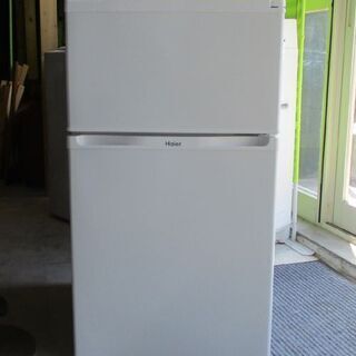 2ドア 冷蔵庫 91L 2015年製 ハイアール JR-N91K ホワイト 白 幅48㎝ Haier