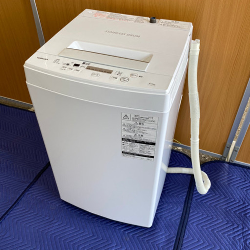 TOSHIBA 洗濯機　AW-45M7(W)　2019年製
