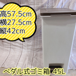 【ネット決済】【410M3】ペダル式ゴミ箱 45L