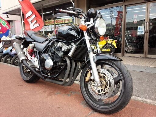 NO.3744　ＣＢ４００ＳＦＶ ＳＰＥＣⅡ　ヨシムラカーボンマフラー　水冷４サイクル１６バルブ４気筒　ブラック　☆彡