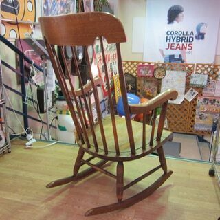 飛騨家具 ロッキングチェア キツツキ ウィンザーチェア 木製 揺り椅子