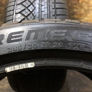 Continental ExtremeContact DWS TUNEO 285/30ZR20 20インチ 夏タイヤ 2本 バリ溝 BMW M3セダン/M4クーペ等　(MTE74) クレジットカード QR決済可能