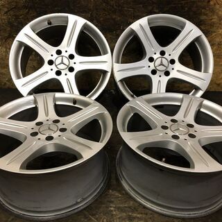 ベンツ W219 CLS 純正ホイール 18インチ 4本 8.5J5HPCD112+28 x2 8.5J5HPCD112+18 x2 (VHD154) クレジットカード QR決済可能