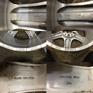 ベンツ W219 CLS 純正ホイール 18インチ 4本 8.5J5HPCD112+28 x2 8.5J5HPCD112+18 x2 (VHD154) クレジットカード QR決済可能