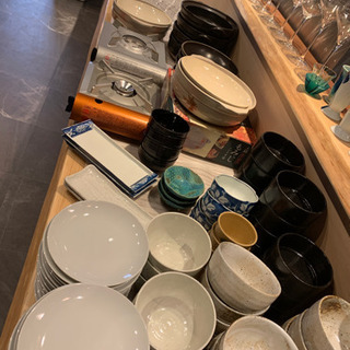 最終日！和洋食器、グラス各種、鍋、200点前後