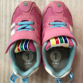 【ネット決済】イフミー　キッズ　靴　レディース　ピンク