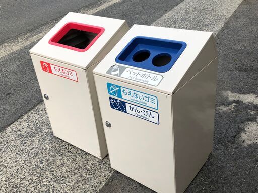 美品　テラモト　業務用　店舗用ゴミ箱　2個セット　ニートSTF　67L　幅460×奥行460×高さ813mm
