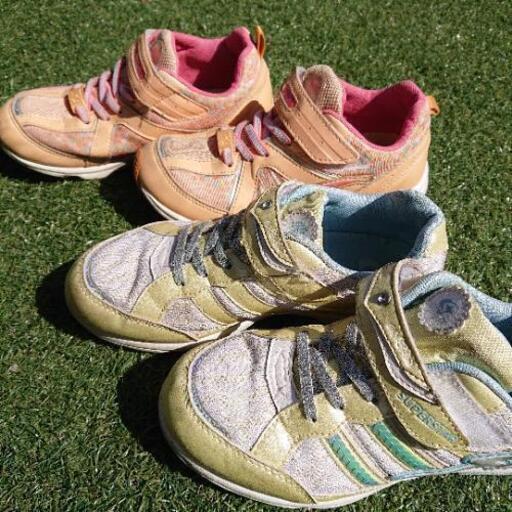 決まりました 子供靴19センチ 22センチ女の子用セットで くま 泉中央の子供用品の中古あげます 譲ります ジモティーで不用品の処分