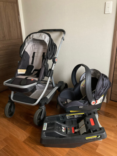 【値下げ！】gb Evoq　トラベルシステム　カーシート＆ベビーカーのセット　アメリカで購入