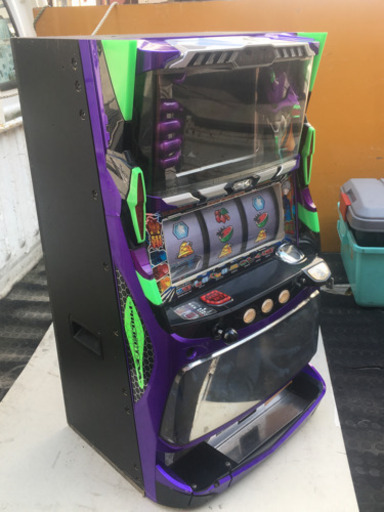 パチスロ実機 エヴァ魂の軌跡(青パネル)コイン不要機