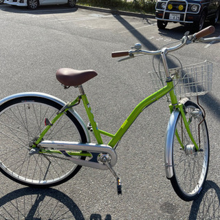 【終了】中古　26型自転車（ライトグリーン）