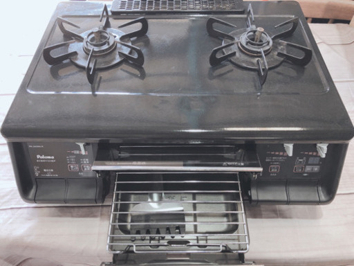 【売り切れ】パロマ　二口＋水なしグリル付きコンロ　LPガス（プロパンガス）用　IC−S807BX−1R　2020年製 売り切れ】パロマ 二口＋水なしグリル付きコンロ LPガス（プロパンガス