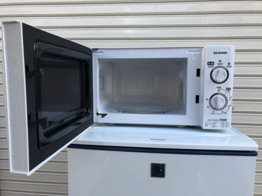 地域限定送料無料】中古家電2点セットSHARP冷蔵庫137L+IRIS OHYAMA電子 