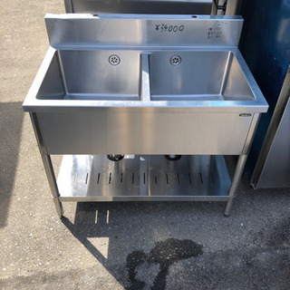 ⭐︎中古品　タニコー　2槽シンク　1000×600×940