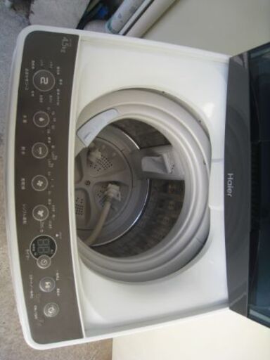 Haier ハイアール 全自動洗濯機 4.5kg 風乾燥 ステンレス槽 JW-C45A 2016年製 中古美品 近く無料配達