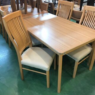 愛品館八千代店】カリモク ガラスダイニング5点セット