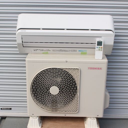 T741)★美品★TOSHIBA ルームエアコン RAS-E225PY 6畳用 2.2kw 単相100V プラズマ空清 東芝 2018年製